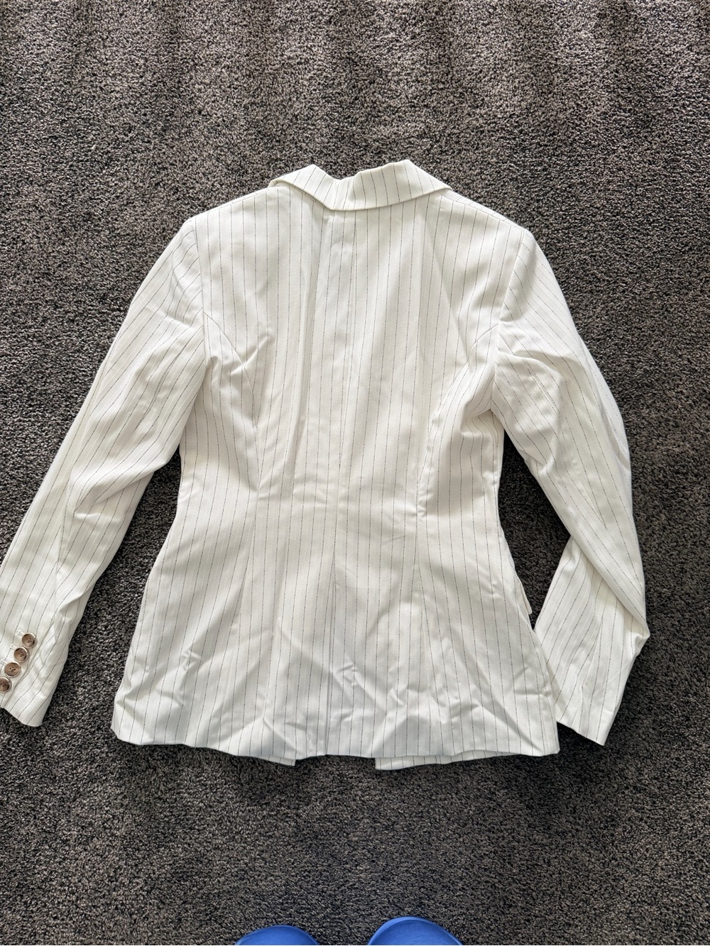 White House Black Market White Pinstripe Blazer - Picture 7 of 7